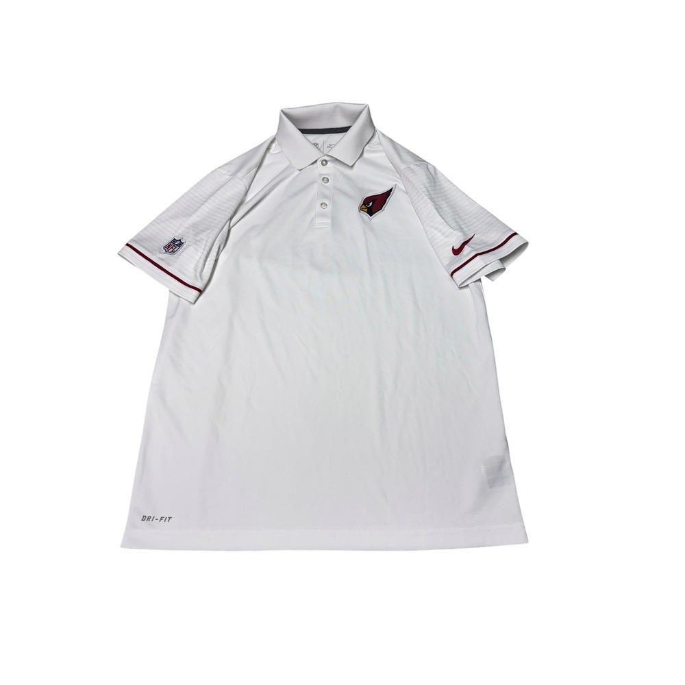 Nike Mens x Arizona Cardinals NFL Dri-FIT Polo Shirt White Medium 746175-100